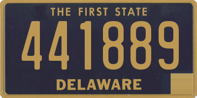 DE license plate 441889