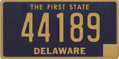 DE license plate 44189