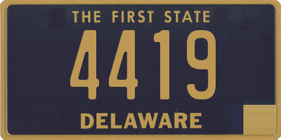 DE license plate 4419