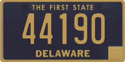 DE license plate 44190