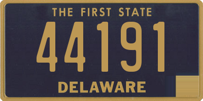 DE license plate 44191