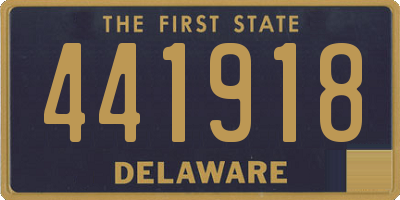 DE license plate 441918