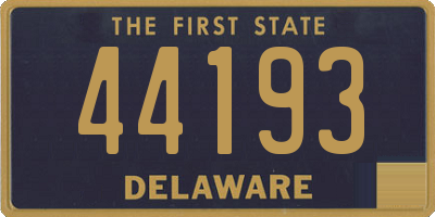 DE license plate 44193