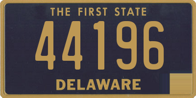 DE license plate 44196