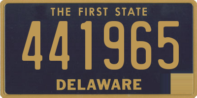 DE license plate 441965
