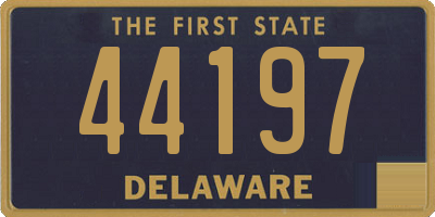 DE license plate 44197