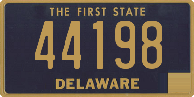 DE license plate 44198