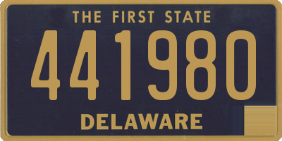 DE license plate 441980