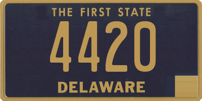 DE license plate 4420