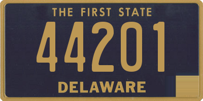 DE license plate 44201