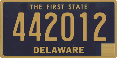 DE license plate 442012