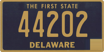 DE license plate 44202