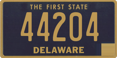 DE license plate 44204