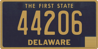 DE license plate 44206