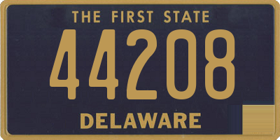 DE license plate 44208