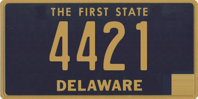 DE license plate 4421