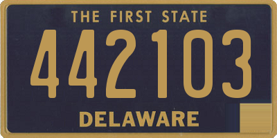 DE license plate 442103