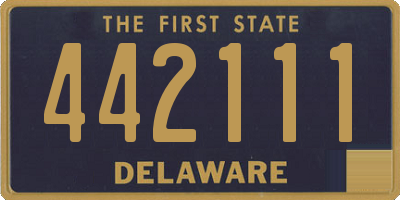 DE license plate 442111