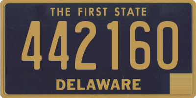 DE license plate 442160