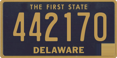 DE license plate 442170