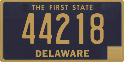 DE license plate 44218