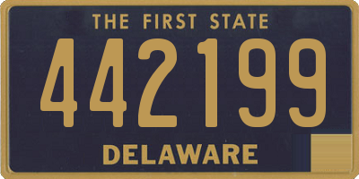 DE license plate 442199
