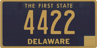 DE license plate 4422