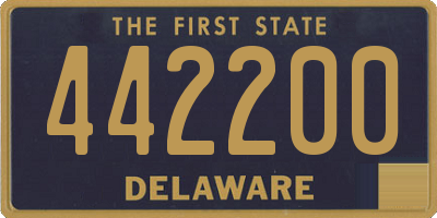 DE license plate 442200