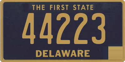 DE license plate 44223