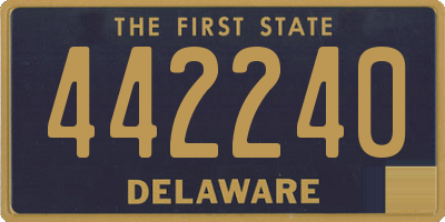 DE license plate 442240