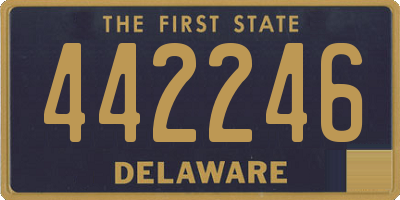 DE license plate 442246