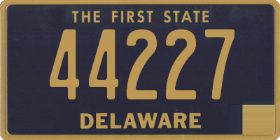 DE license plate 44227