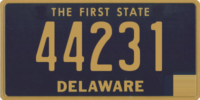 DE license plate 44231