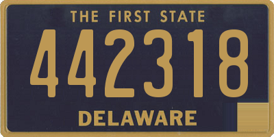DE license plate 442318