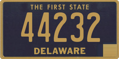 DE license plate 44232