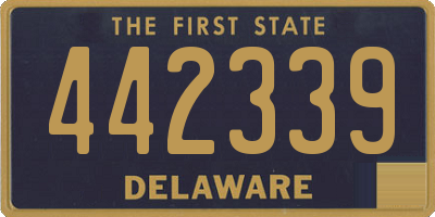 DE license plate 442339