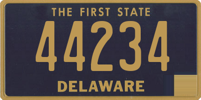 DE license plate 44234