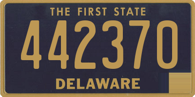 DE license plate 442370