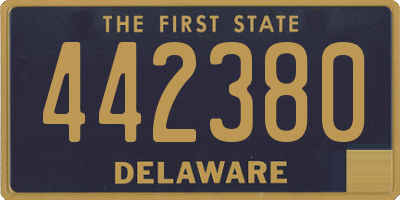 DE license plate 442380