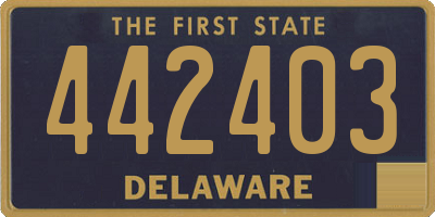 DE license plate 442403