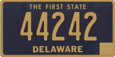 DE license plate 44242