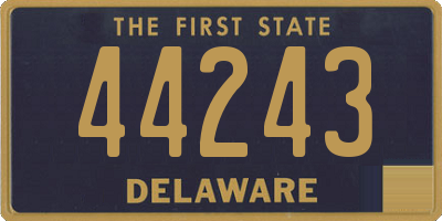 DE license plate 44243
