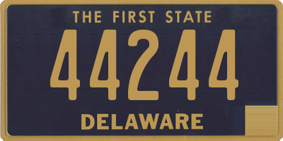 DE license plate 44244