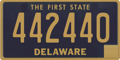DE license plate 442440
