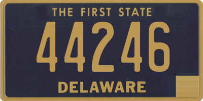 DE license plate 44246