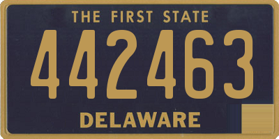 DE license plate 442463