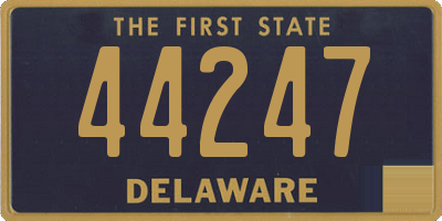 DE license plate 44247