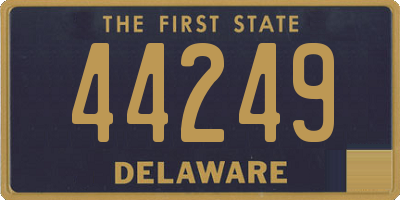 DE license plate 44249