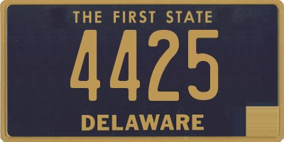 DE license plate 4425