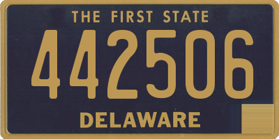 DE license plate 442506
